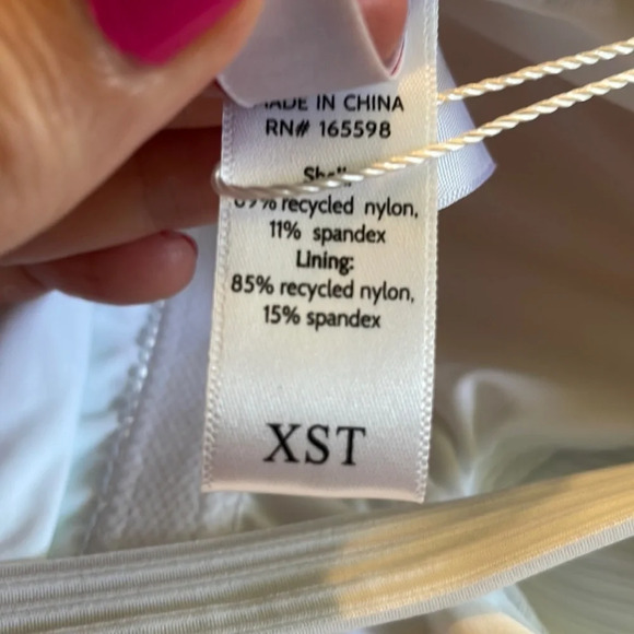 Andie The Marco One Piece LT Rib Swimsuit White Size XS Tall NWT - Picture 7 of 7